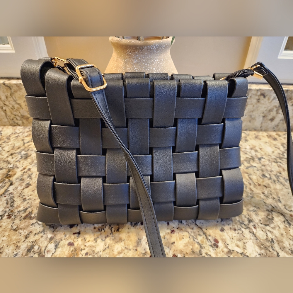 Anthropologie quilted vegan purse